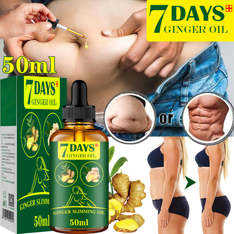7 DAYS Weight Loss Dissolve Fat Essential Oil for Whole Body Ginger Extract